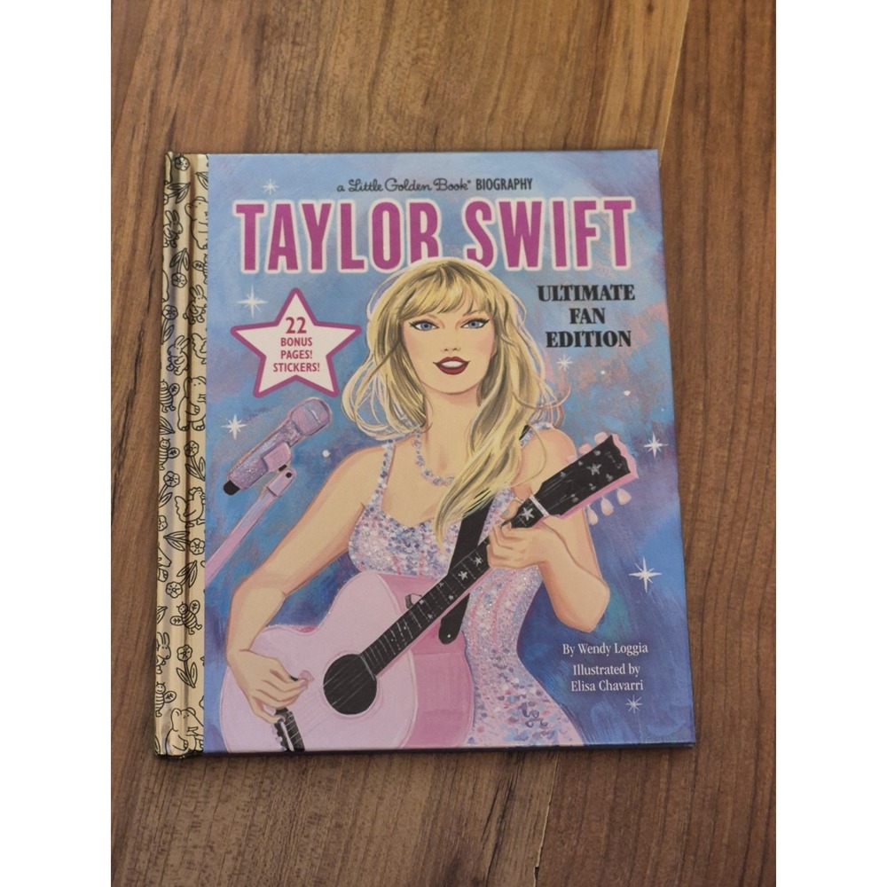 Taylor Swift Ultimate Fan Edition Little Golden Book Biography & 22 Stickers S26